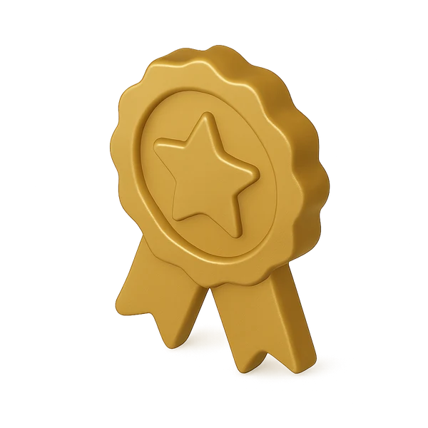 Gold Digital Trust Badge medal